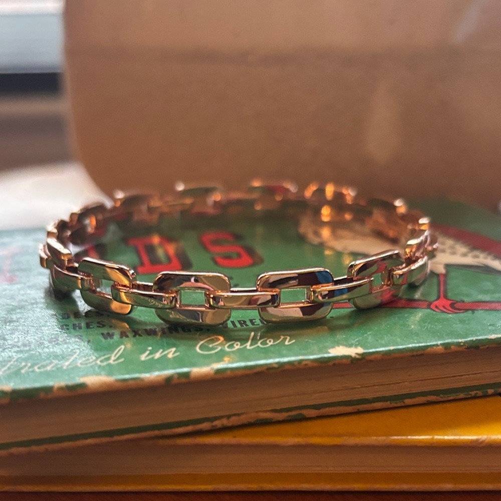 Coach Rose gold colored Chain Link Bracelet